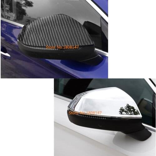 For Audi Q5 Q5L 2018 2019 2020 ABS Chrome Decoration Car Sticks Rear View Rearview Side Glass Mirror Cover Trim Frame