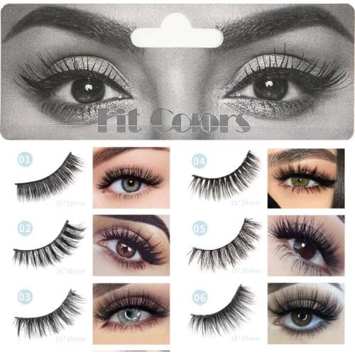 6D Faux Mink Hair False Eyelashes Thick Long Natural Pure Manual Cruelty-Free Criss-Cross Lashes Stereoscopic Eye Makeup Tools