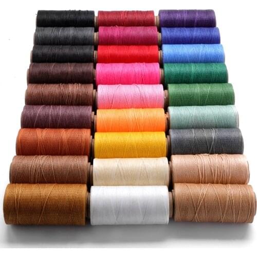 1.0mm round wax line 200 meters Leather Craft Hand Sewing Thread Polyester Round Waxed Line 27colors