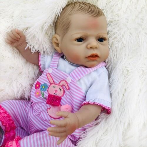 Bebes reborn de silicone real baby doll 22inch 55cm newborn bebe alive Girl dolls for children gift play house toys