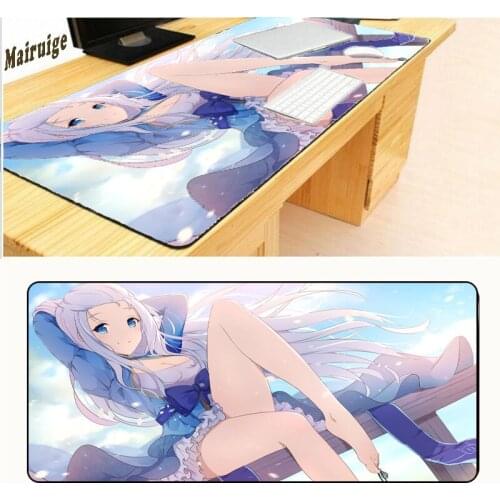 Mairuige Sexy Anime Free Shipping Rubber Anti-slip Game Notebook Durable Large Game Mouse Pad Seaming 900 * 400 * 3 Mm