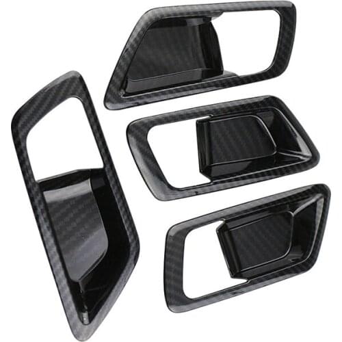 My Good Car Carbon Fiber Car Styling Inner Door Bowl Cover Sticker for Toyota C-HR CHR 2016 2017 2018 Parts Accessories
