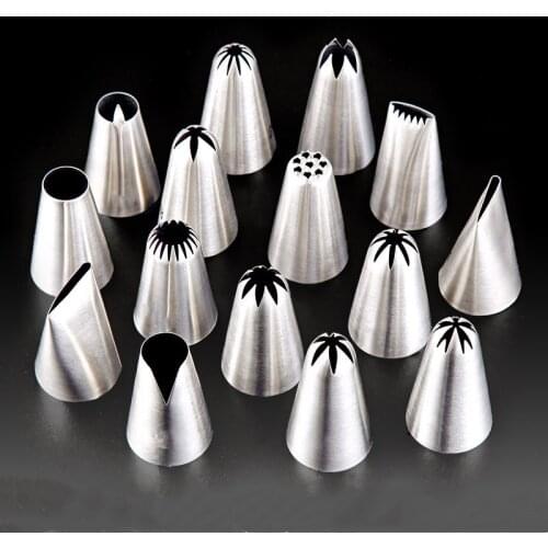 Stainless Steel Nozzle DIY Cake Decorating Tip Set Mouth Icing Piping Cream Cookie Baking Decor Tools Kitchen Tools Baking Kit