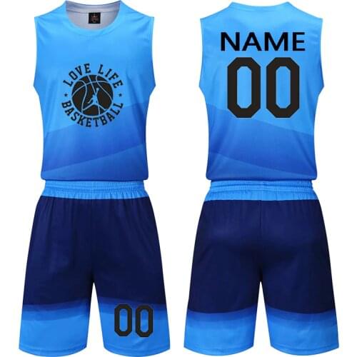 2019 New Men Basketball Uniforms Set Sports Clothes Youth College Basketball Jerseys Custom Basketball Jerseys kit Tracksuits