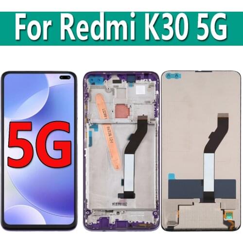 Original 6.67" For Xiaomi Redmi K30 5G LCD Display Touch Screen Digitizer Assemby Replacement M1912G7BE M1912G7BC