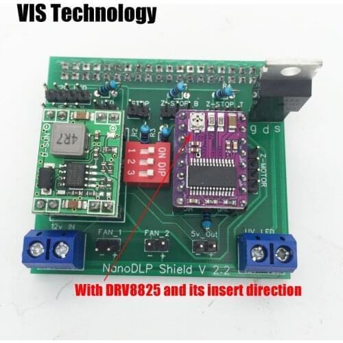 1set well soldering Nanodlp shield V2.2 board with A4988 or DRV8825 for SLA Nano printer Thingiverse TOS