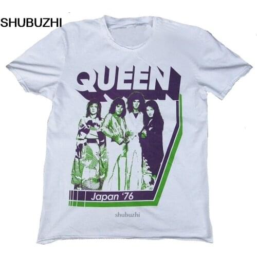 Vintage Amplified Official Queen Japanese 76 Freddie Star Vip T-Shirt 100% Cotton Short Sleeve Summer T Shirt sbz8166