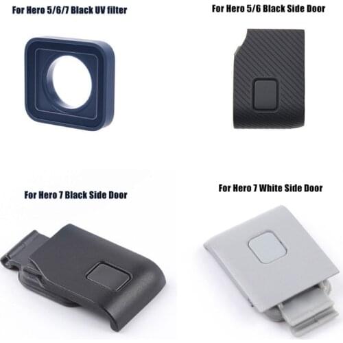 UV Filter Lens Side Door Cover Protector for Go-Pro HERO5/6/7 Black/7 White T3LB