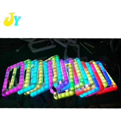 1PCS 12V Colorful illuminated coin acceptor border Plastic decorative led frame foe arcade arcade coin selecter