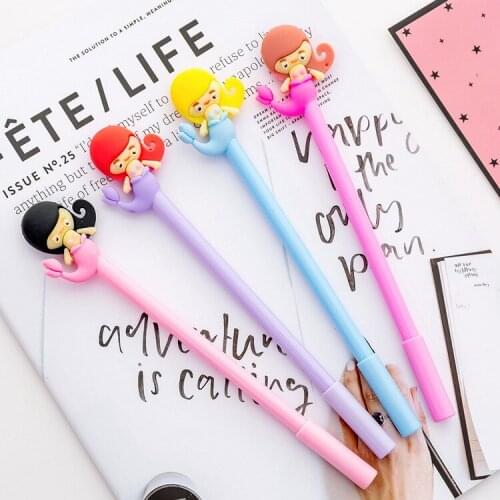 1PCS Lovely New Cartoon Pretty Fish Gel Pen Student Stationery Novelty Gift School Material Office Supplies