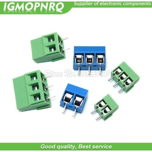 10PCS KF128 KF301 KF350 2P 3P 5mm / 3.5mm / 2PIN 3PIN Terminal Screw PCB Terminal Connector Splice connector