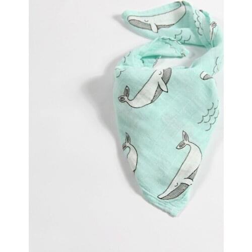 2pcs/lot 60*60cm Muslin Bamboo Cotton Baby Burp Cloth Soft Print scarf Multifunction Bibs Burp Cloths Towel accessories