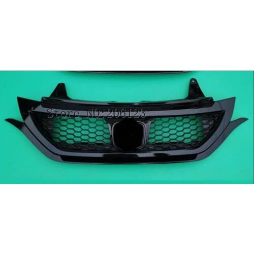 2012 2013 2014 For Honda CRV CR-V Front Grille Around Trim black