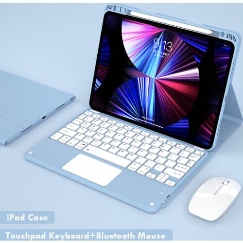 2021 NEW for iPad Pro 11 10.5 9.7 Air 1 Air 2 5th 6th Touchpad Keyboard Air 4 10.9 10.2 7th 8th Magnetic Case Keyboard and Mouse