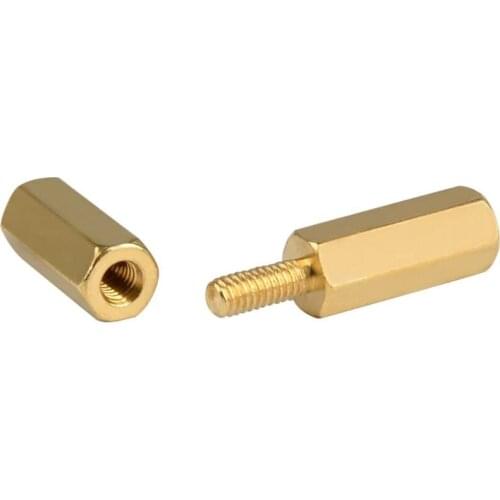 203F M2.5 Brass Male-female Spacer Standoff Hex Brass Spacer Standoff ​screw Nut Threaded Pillar ​assortment Kit Boxed 180pcs