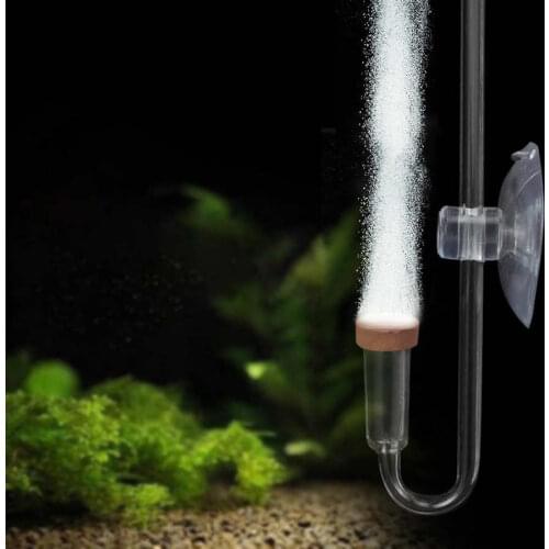 Acrylic Transparent CO2 Diffuser Suction Cup Fixing Atomizer Bubble Counter Aquarium Plants Water Grass Regulator Tool