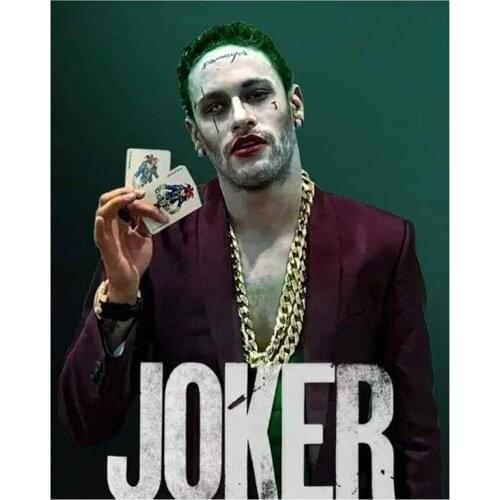 New 5D DIY Full Round Diamond Painting Clown Makeup "Neymar Da Silva Santos Júnior" 3D Embroidery Cross Stitch Home Decor FC435