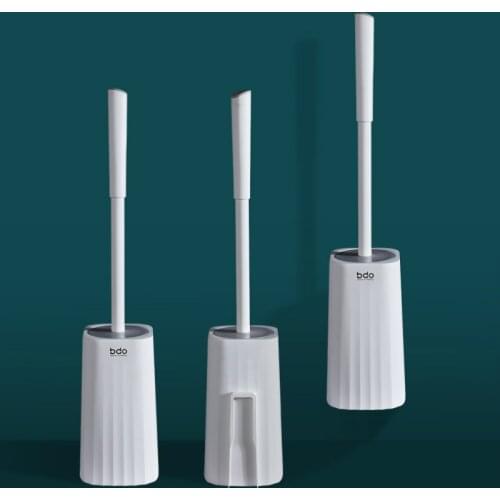 Clean White Toilet Brush Holder Wall Mounted Accessories Wash Toilet Brush Set Artifact Szczotka Do Wc Household Items DH50MTS