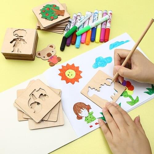 100Pcs Baby Toys Drawing Toys Coloring Board Children Creative Doodles Early Learning Education Toy Boy Girl Learn Drawing Tools