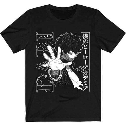 My Hero Academia T-Shirt Men Cotton T Shirt Anime Dabi Clothes Anime Tops Tees
