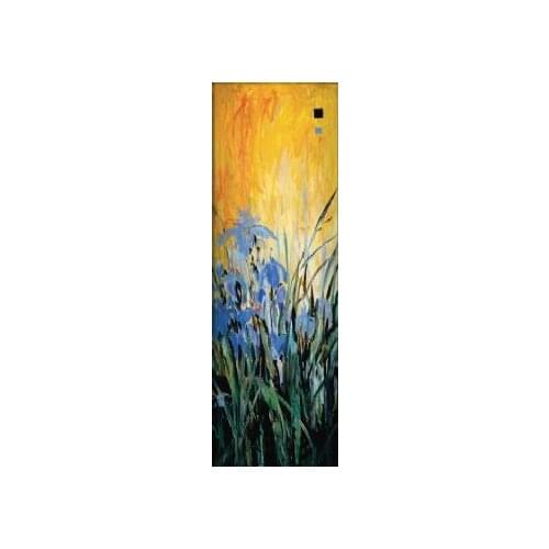 Hande Painted Oil Painting Golden Winged Garden II-Floral Oil Painting Wall Art-Modern Oil Painting Canvas Art Wall Decor
