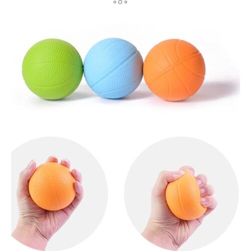 PU Round Sponge Grip Ball Anti-Slip Elementary Finger Strength Training High Density Sponge Grip Ball