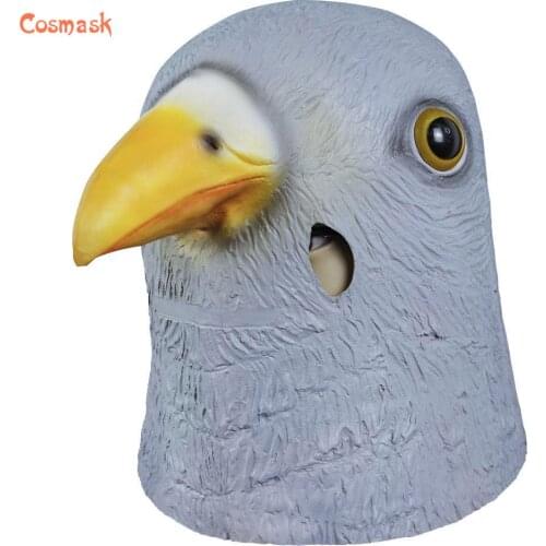 Cosmask Pigeon Mask Cute Animal Latex Halloween Mask Animal Costume Theater Mask Novelty Latex Masks