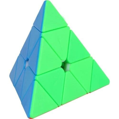 YUXIN Black Kirin MAGIC CUBE 3x3 Pyramid Stickerless Cube Cubo Magico Puzzle Toy For Children Kids Gift