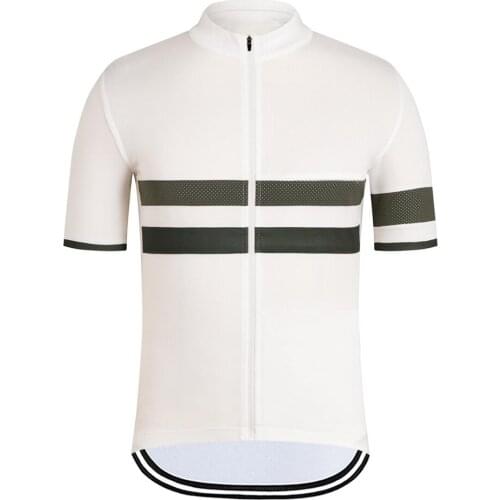 Men Stripe Short Sleeve Cycling Jersey Quick Dry MTB Road Bike Wear Shirts Summer Maillot Ciclismo Hombre