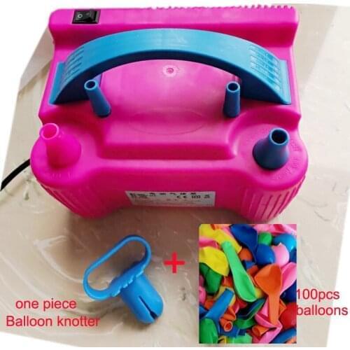 High Voltage Double Hole AC Inflatable Electric Balloon Pump Air Balloon Pump Electric Balloon Inflator Pump Portable Air Blower