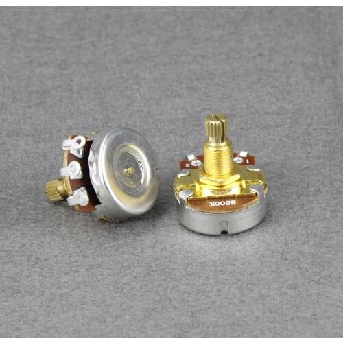 NEW 2pcs Guitar Potentiometer B500K Long Shaft Pots Gold Guitar Parts