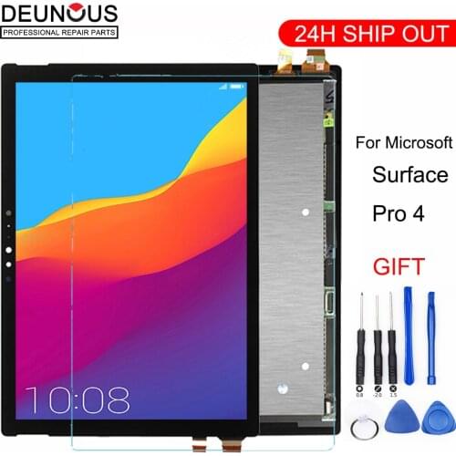 New For Microsoft Surface Pro 4 V1.0 1724 LTN123YL01-001 V1.0 lcd display touch screem Assembly Free Shipping