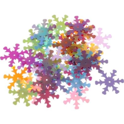 30g Perforated Snowflake Paillette Bulk Sequins Sewing Craft For Clothing Accessories Stage Clothing Jewelry Decorations Making