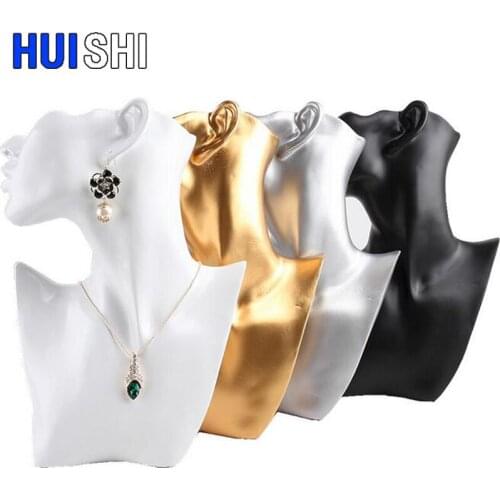 New Resin Side Face Necklace Holder Stand Display Earring Organizer Attractive Jewelry Show Bust Jewellery Hanging Tool for Lady