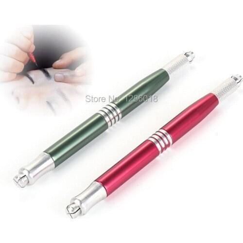 100pcs Professional Microblading pen for permanent makeup machine Manual eyebrow pen 3 in 1 usage