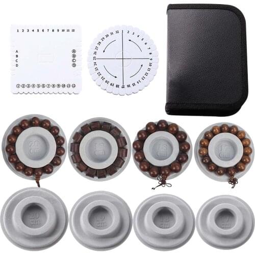 Gray Flocked Bead Board For DIY Bracelet Necklace Beading Jewelry Making Organizer Tray Measuring Tool Accessories Design Craft