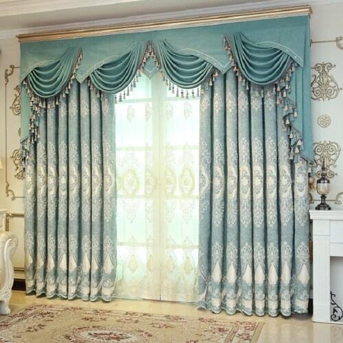 Curtain Modern Pastoral Printing Shade Curtain Fabric American Curtains for Bedroom Living Dining Room