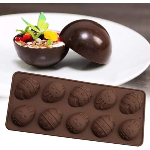 Easter Day Egg Shape Silicone Mold Gummy Animal Fondant Chocolate Candy Mould Cake Baking Decorating Tools Kitchen Bake Tool