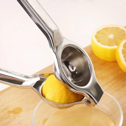 Lemon Squeezer Stainless Steel with Premium Quality Heavy Duty Solid Metal Squeezer Bowl - Large Manual Citrus Press Juicer