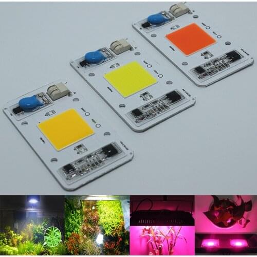 Vogliovoi Light Beads 50W Full Spectrum 3000K 6500k Smart IC Drive AC110/220V For Grow Lights Floodlight Highbay