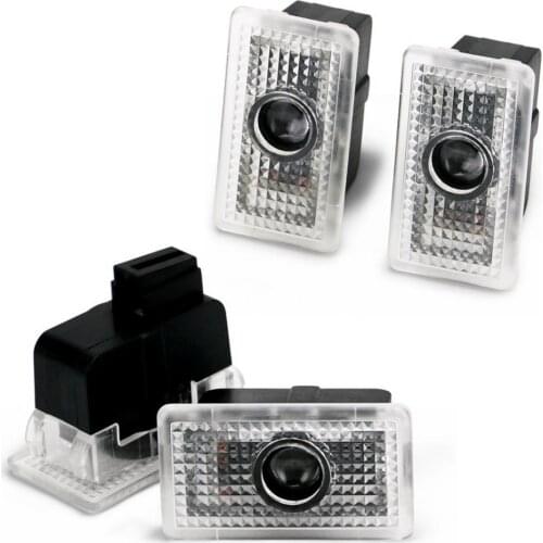 4Pcs Welcome Lights High-brightness Easy to Install White ABS Projection Warning Light for Tesla MODEL S Car Light Accessories