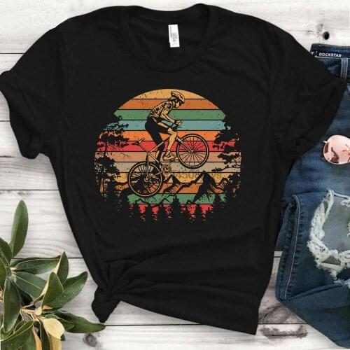 Bicycle Vintage Shirt Bicycle Lover Gift Biking T Shirts Mountain Bike Shirt Cycling T Shirt Velo Tandem Biker Sport Shirt