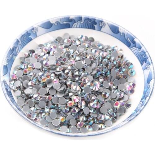 Top Quality AB SS10(2.7-2.9mm) DMC HotFix Rhinestones glass stone flatback strass hotfix glitters for clothes decoration