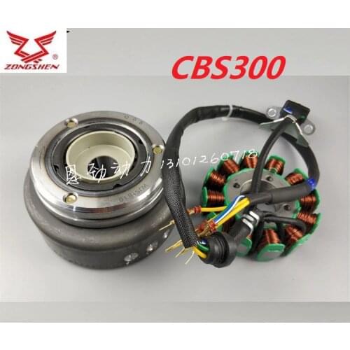 Zongshen cbs250 cbs300 engine magneto coil statort rotor roller 300cc 250cc Motorcycle dirt pit bike bosuer BSE m6 j1