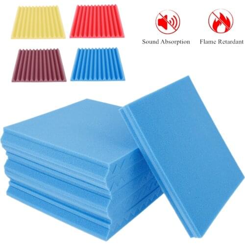 12pcs Sound Insulation Panels 30*30*2.5CM Car Sound Hot Deadener Mat Acoustic Foam Pads Home Studio Noise Proof Wall Treatment