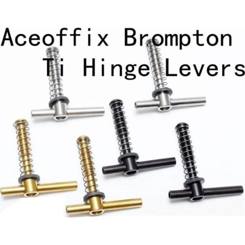 1 PCS Titanium Material Hinge Levers (limit nut) For Brompton Folding Bike Frame Quick Release