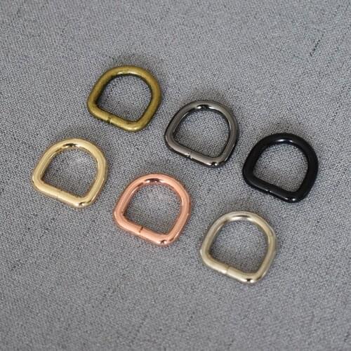 10 Pcs/Pack DIY Metal D Ring Mountaineering Bag Dog Collar Leash Belt Sewing Knapsack Accessories Purse Straps Clip Clasp
