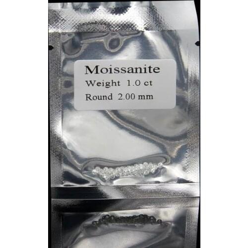 2.0mm Loose Moissanite Total 1 carat bracelet jewelry Diamond ring material FG color round brilliant cut Loose beads