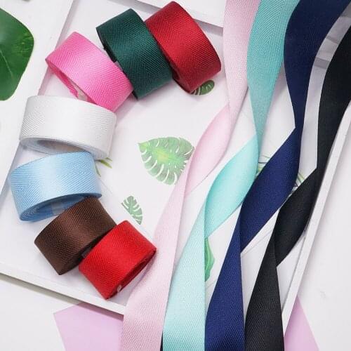 50 Yards 6MM/9MM/16MM Gold Edge Grosgrain Ribbon For Hair Bows/ Gift Packaging DIY Handmade Materials