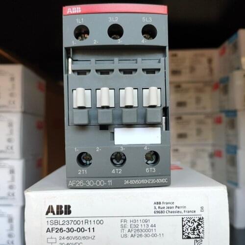 ABB 3-ploe contactors AF series AC/DC 50HZ/60HZ DC 24V~500V 26A 11kw AF26-30-00